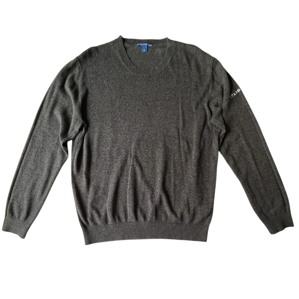 ROCK BOTTOM! Starbucks Barista Uniform Sweater, Black/Dark Gray Heather, L